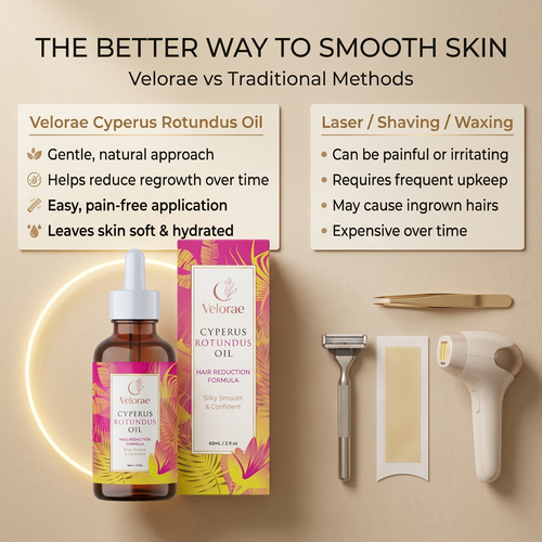 Velorae Cyperus Rotundus Hair Reduction Oil